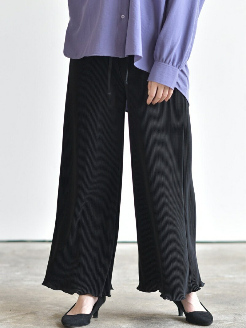 【SALE／30%OFF】rps カットプリーツフレアーパンツ アールピーエス パンツ その他のパンツ ベージュ ブラック ピンク ブラウンのサムネイル