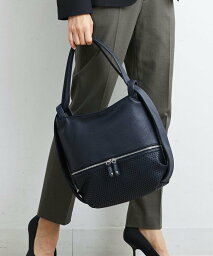 MK MICHEL KLEIN BAG [2WAY]スライドショルダーパンチングデザインミニバッグ エムケーミッシェルクランバック バッグ トートバッグ ネイビー パープル グレー【送料無料】