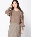 ローリーズファーム 服 レディース 【SALE／50%OFF】LOWRYS FARM (W)マルチWクロップドPOLS ローリーズファーム トップス ニット ベージュ ブラウン グレー ホワイト