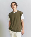 【SALE／70%OFF】BEAUTY&YOUTH UNITED ARROWS ガスコットンブレンド ベスト ユナイテッドアローズ アウトレット トップス ニット カーキ グレー ネイビー