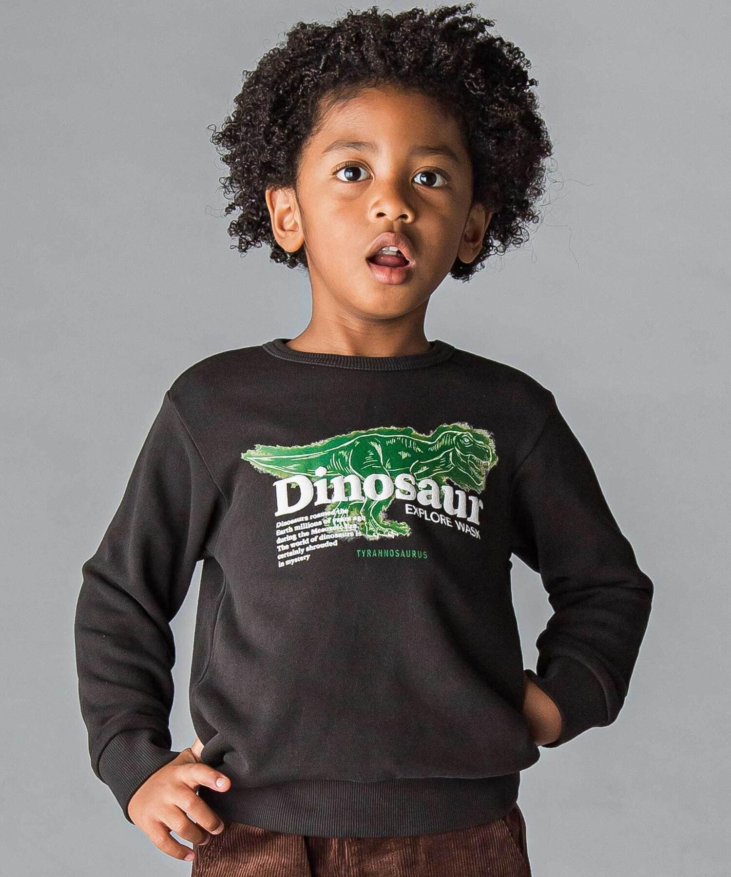 WASK 恐竜プリントトレーナー(100~160cm) ベベ オンライン ストア トップス スウェット・トレーナー ブ..