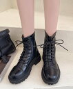 【SALE/40%OFF】miniministore ショートブーツ レースアップ レディース ミニミニストア シューズ・靴 ブーツ ブラック ブラウン