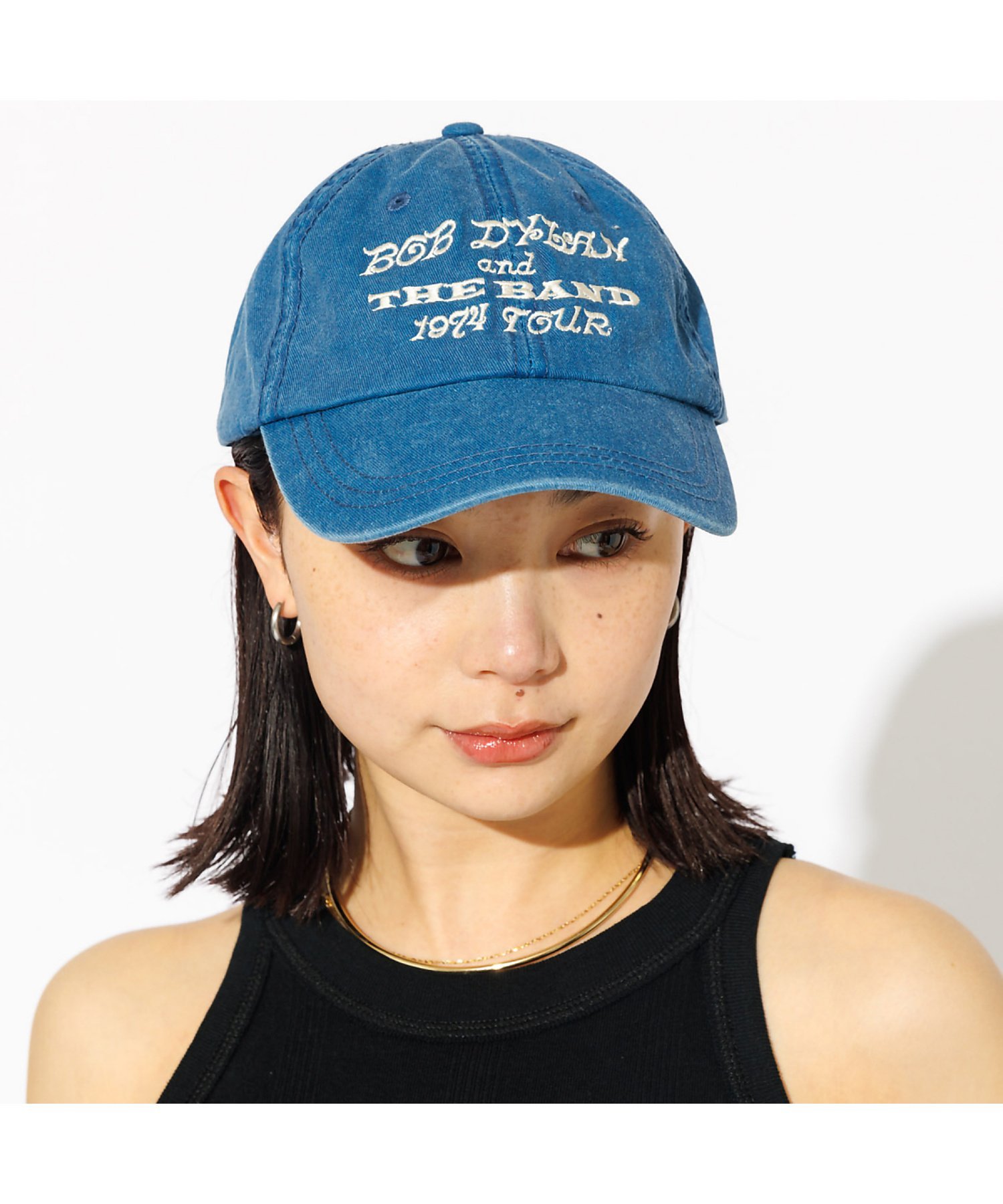 Rouge vif la cle 刺繍 / LOGO CAP ルージュ・ヴィフ ラクレ 帽子 ハット ブルー ホワイト グレー レッド パープル