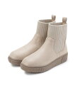 【SALE/20%OFF】SHOO・LA・RUE 【高レビュー/撥水】すっぽりラクラク はきぐちニットブーツ シューラルー シューズ・靴 ブーツ ネイビー ホワ...
