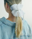 【SALE/10%OFF】GOLDY GOLDY/ドローストリング シアー シュシュ / 6240503 セットアップセブン ヘアアクセサリー ヘアゴム ブラッ...