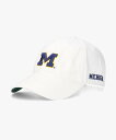 College Michigan TWILL WASHED CAP / カレッジ オーバーライド 帽子 キャップ ネイビー ホワイト