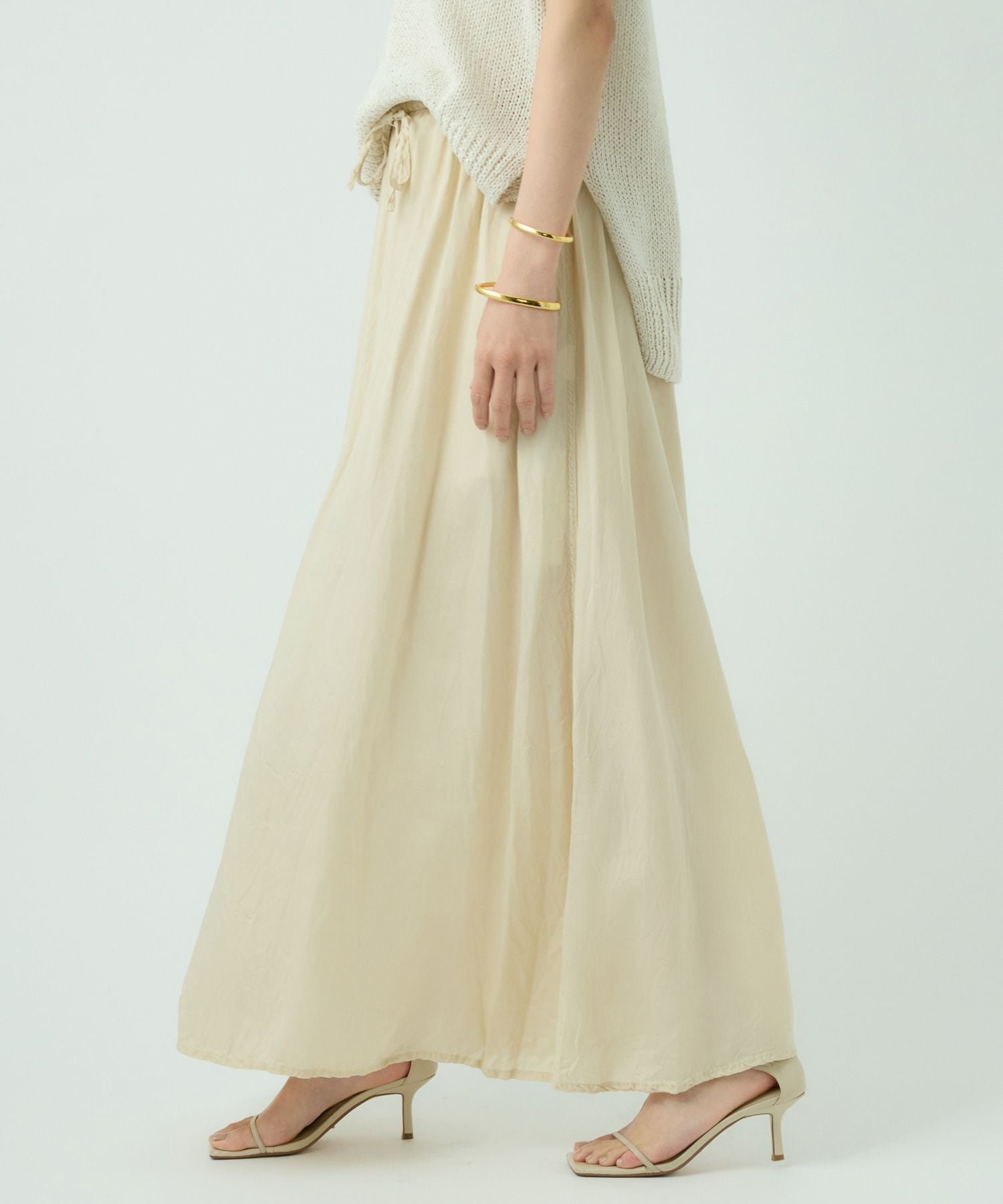 【SALE／20%OFF】Chaos ヴィントキュプラスカート カオス スカート ロング・マキシスカート グレー ベージュ【送料無料】のサムネイル