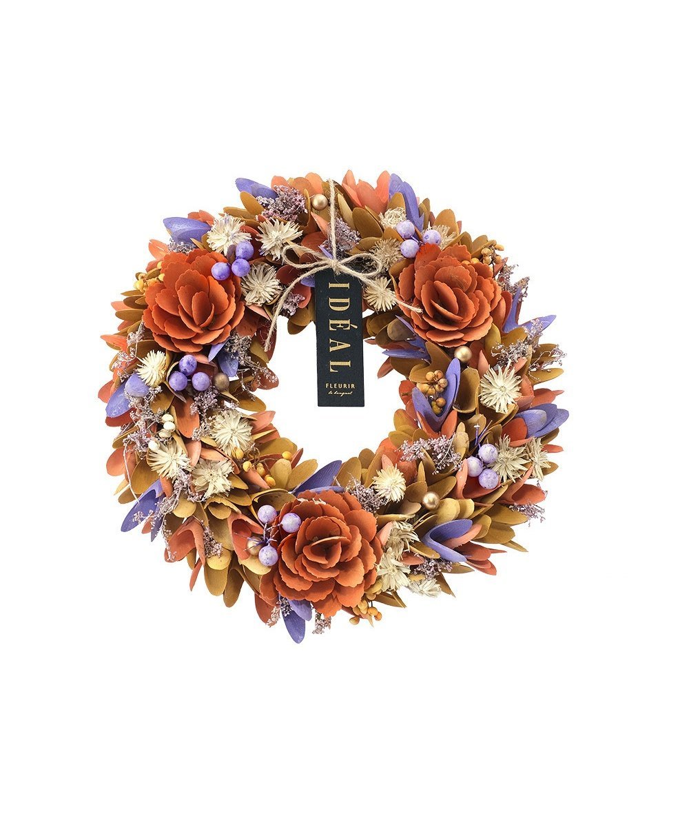 BACKYARD FAMILY ナチュラルリース L ローラ インテリア・生活雑貨 その他のインテリア・生活雑貨 パープル グリーン レッド ゴールド【送料無料】