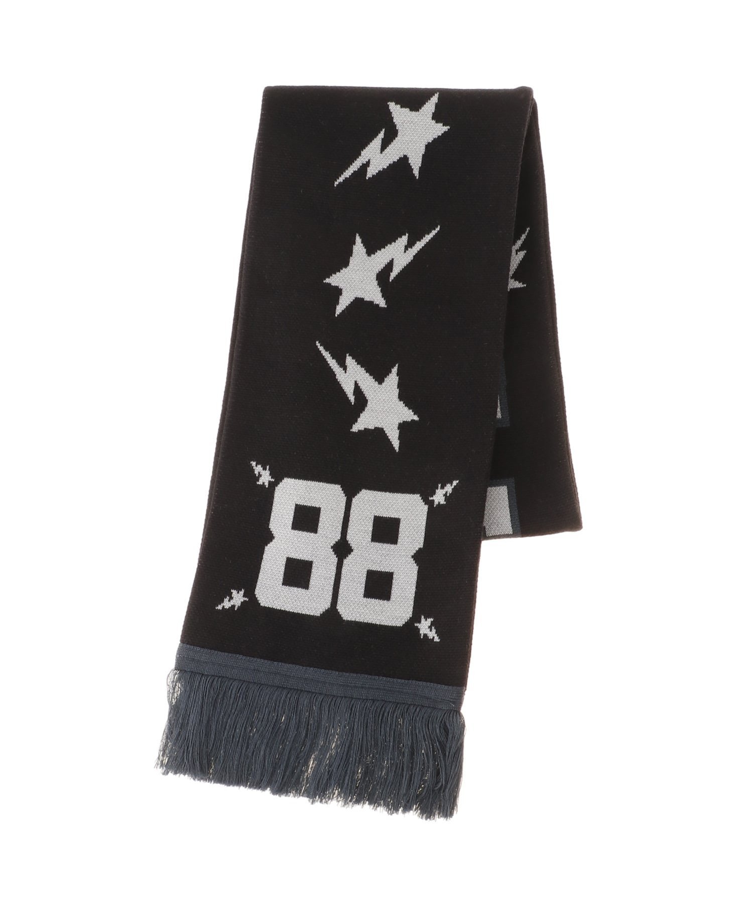 A BATHING APE BAPE LOGO JACQUARD SCARF ア ベイシング エイプ ファッション雑貨 スカーフ・バンダナ ..