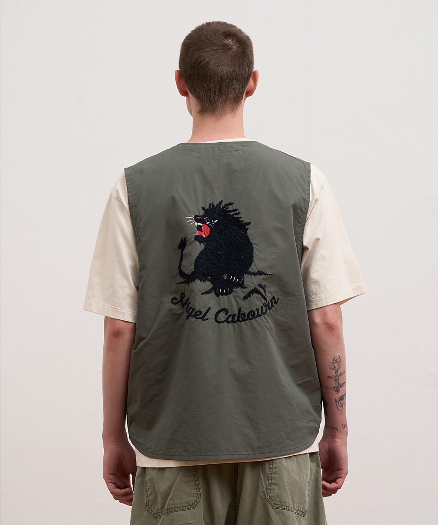 Nigel Cabourn 【公式】ナイジェル・ケーボン / MAN / スーベニアベスト - リバーシブル ナイジェル・ケーボン トップス ベスト・ジレ グレー ネイビー【送料無料】