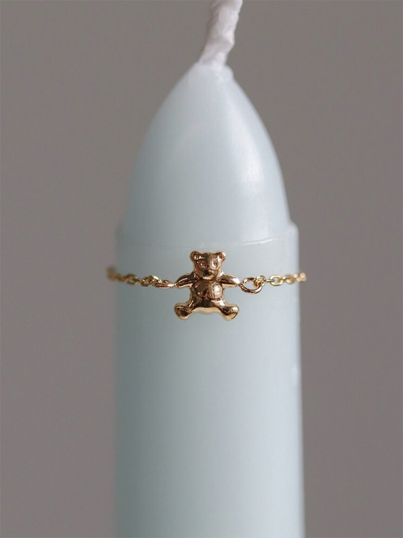 cui-cui Gold Bear Chain Ring | K10YG [WEB Exclusive] cui-cui Accessories, Watches, Rings, Gold [Free Shipping]