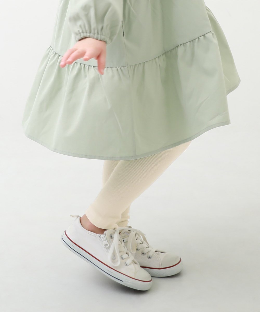 devirock リブレギンス 靴下 タイツ デビロック 子供服 キッズ デビロック ファッショングッズ タイツ/レギンス ホワイト グレー ブラック ブラウン