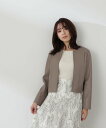 ナチュラルビューティーベーシック ジャケット レディース NATURAL BEAUTY BASIC フェイクレザーブルゾン 24SS ナチュラルビューティベーシック ジャケット・アウター ブルゾン・ジャンパー ブラウン ベージュ【送料無料】