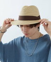 improves ストローハット インプローブス 帽子 ハット ベージュ ホワイト ブラウン