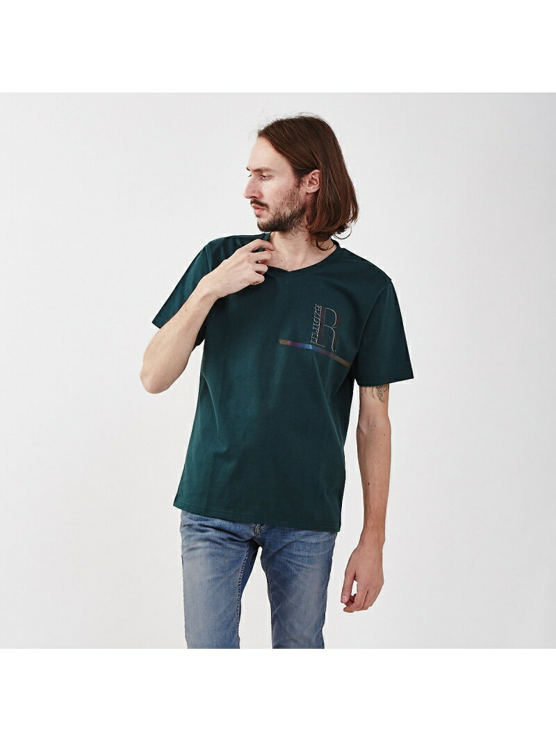 【SALE／30 OFF】5351POUR LES HOMMES リバースロゴTシャツ ゴーサンゴーイチプールオム トップス カットソー Tシャツ グリーン ホワイト ブラック【送料無料】