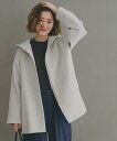 【SALE/40%OFF】grove フーデットミドルコート グローブ ジャケット・アウター その他のジャケット・アウター ベージュ グレー【送料無料】
