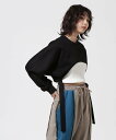 B'2nd CASANE(カサネ)別注ショートプルオーバー ビーセカンド トップス カットソー・Tシャツ ブラック【送料無料】