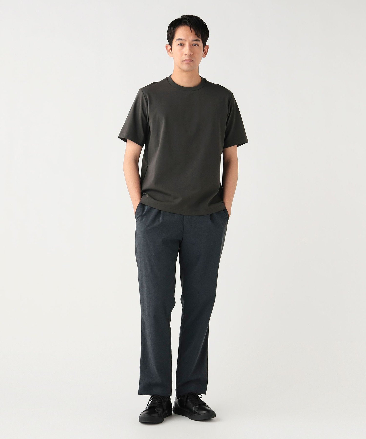 BEAMS HEART MEN ナイロン ストレッチ テーパード パンツ 26SS(セットアップ対応) ビームス ハート パンツ その他のパンツ グレー ブラック【送料無料】
