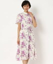 【SALE／60 OFF】LAURA ASHLEY 【洗える/同柄アイテムあり】アランデル柄 シフォンワンピース ローラ アシュレイ ワンピース ドレス その他のワンピース ドレス ホワイト ブルー【送料無料】