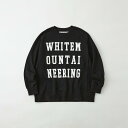 White Mountaineering LOGO SWEAT SHIRT ホワイトマウンテニアリング トップス スウェット・トレーナー ブラック グレー【送料無料】