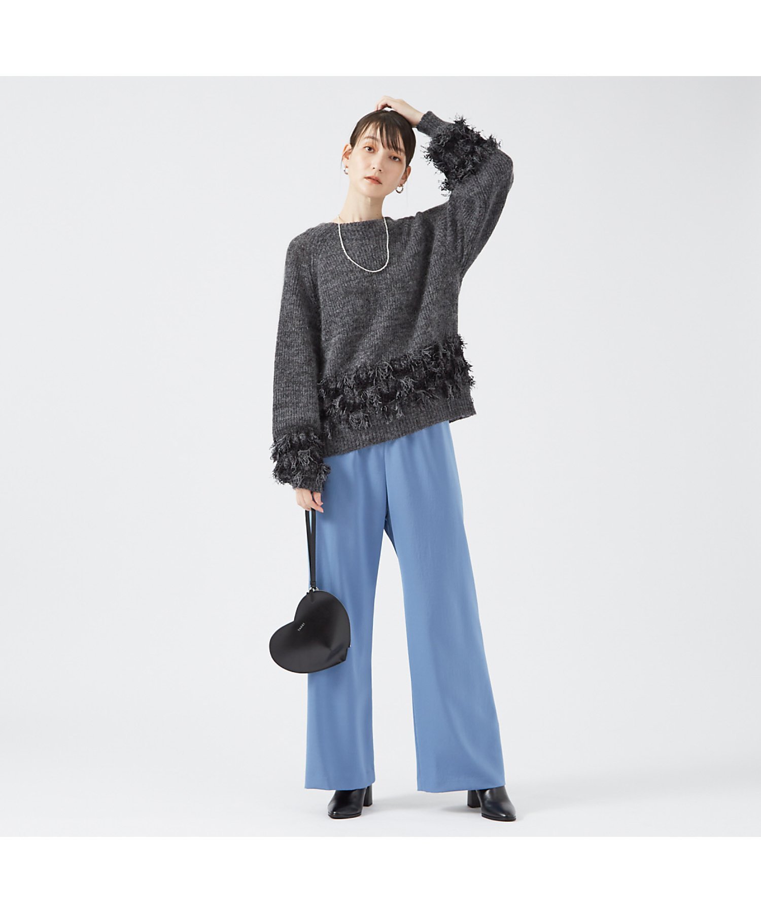 qualite スライトラスターレギンスパンツ カリテ パンツ その他のパンツ ブラック ブルー