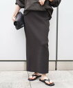 AP STUDIO ムースニットスカート エーピーストゥディオ スカート ロング・マキシスカート カーキグリーン ブラウン【送料無料】
