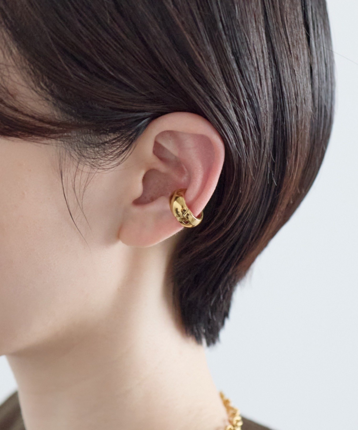 【SALE／20%OFF】ciite' 【 金属アレルギー対応 】ボリュームイヤーカフ サージカルステンレス(片耳用) シーテ アクセサリー・腕時計 イヤリング・イヤーカフ ゴールド