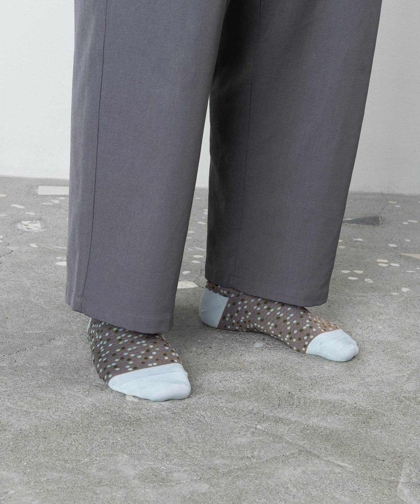 TRICOTE BUMPY PIXEL DOTTED SOCKS トリコテ 靴下・レッグウェア 靴下 ピンク ブルー