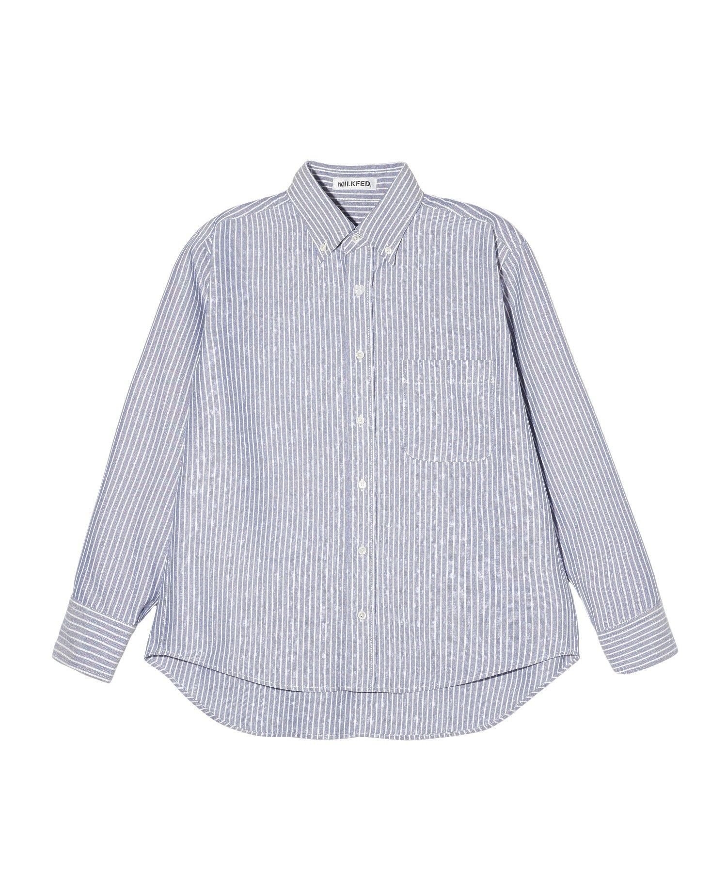 MILKFED. BASIC SHIRT ミルクフェド トップス シャツ・ブラウス オレンジ ブルー