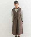 【SALE/50%OFF】URBAN RESEARCH DOORS 『親子リンク』『WEB/一部店舗限定』『UR TECH』ツイルジャンパースカート(KIDS) アーバンリサーチドアーズ ワンピース・ドレス ワンピース ブラウン(4)