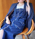 SOMETHING atelier SOMETHING 2WAY LACE UP SALOPETTE SKIRT/レースアップサロペットデニムスカート エドウインオンラインモール スカート その他のスカート ブルー【送料無料】