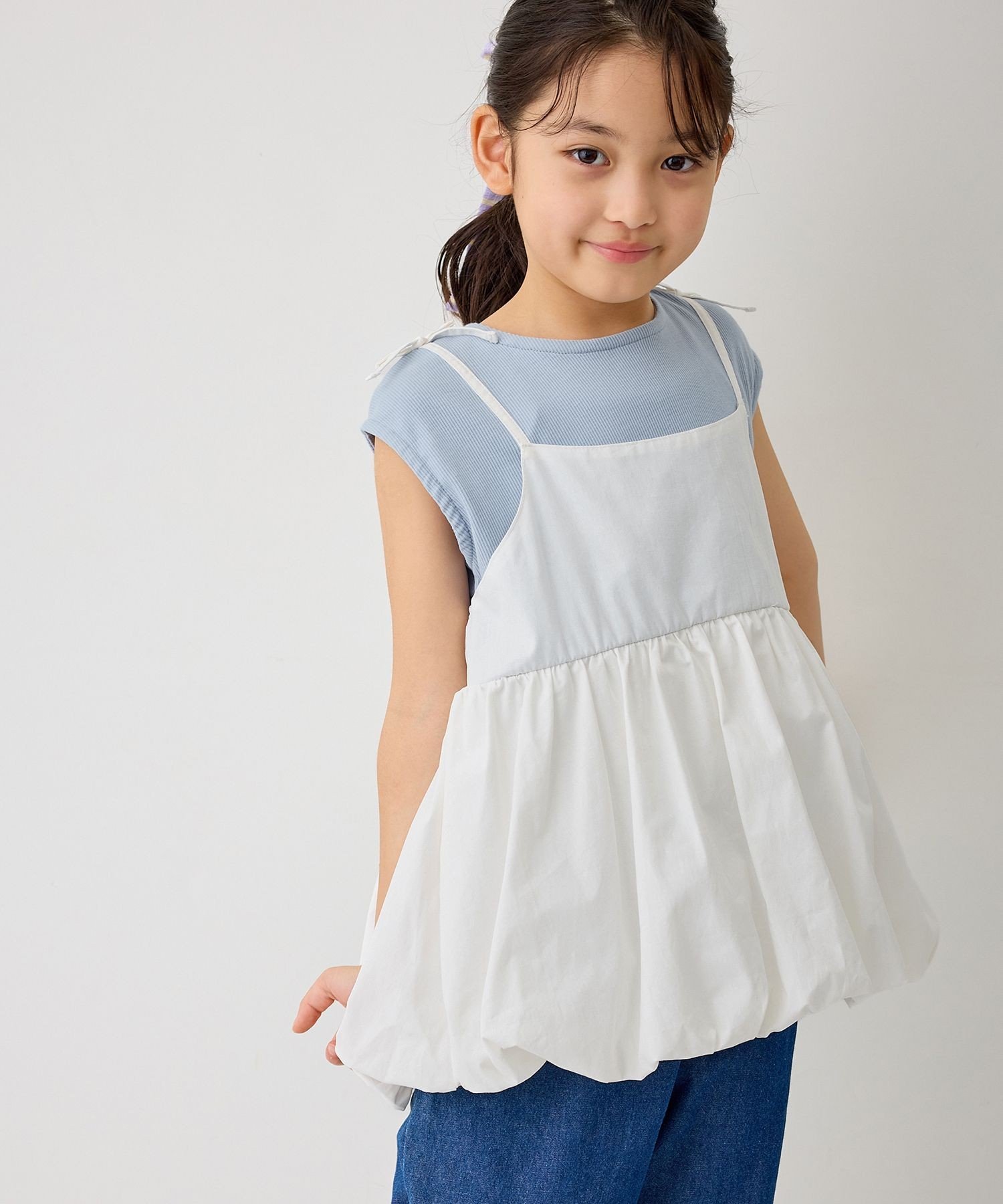 ROPE' PICNIC KIDS 【KIDS/キッズ】バルーンビスチェドッキングトップス ロペピク...