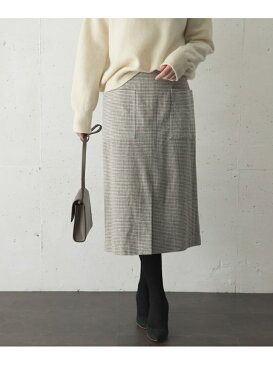 【SALE/50%OFF】ROSSO モールツイードスリットタイトスカート アーバンリサーチロッソ スカート スカートその他 ブラウン ネイビー ベージュ【送料無料】