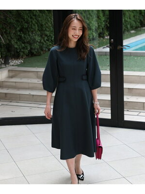 【SALE/30%OFF】Maglie par ef-de 《M Maglie le cassetto*冨張愛》エレモードな配色ワンピース マーリエ ル カセット ワンピース・ドレス その他のワンピース・ドレス グリーン ブラック ホワイト【送料無料】