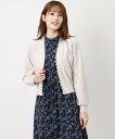 【SALE／50%OFF】LAURA ASHLEY 【洗える】衿ぐりパール調カーディガン ローラ アシュレイ トップス カーディガン ベージュ ネイビー【送料無料】