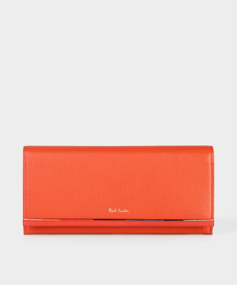 【SALE/30%OFF】Paul Smith 【公式】レイヤードストライプ 長財布 ポール・スミス アウトレット 財布・ポーチ・ケース 財布 オレンジ【送料無料】