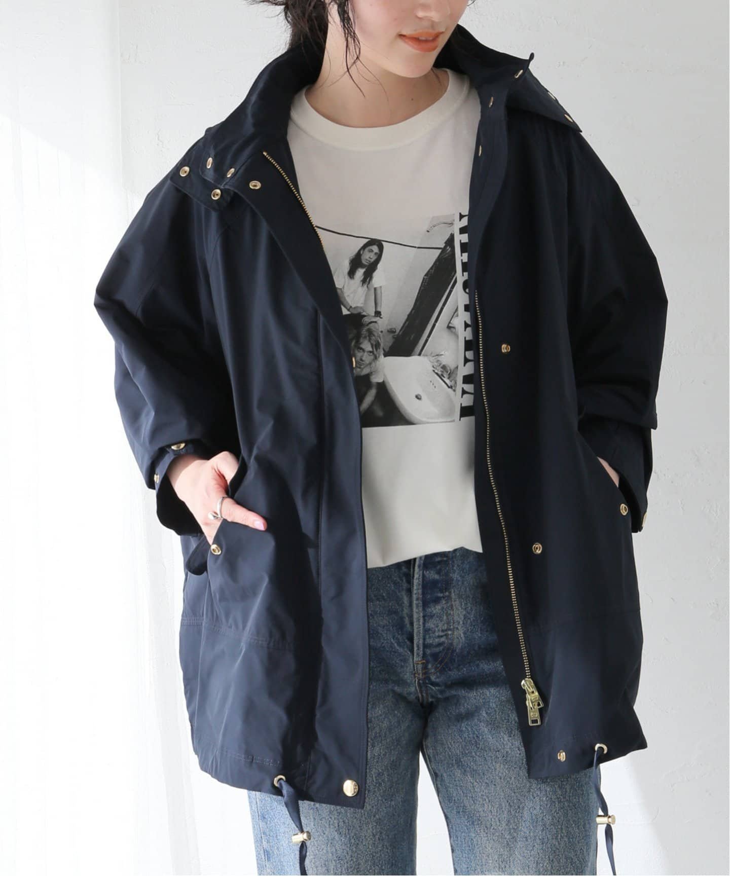 JOURNAL STANDARD 【WOOLRICH / ウールリッチ】ANORAK:フードブルゾン ジャーナル スタンダード ジャケット・アウター その他のジャケット・アウター ネイビー ブラック ブラウン カーキ【送料無料】のサムネイル