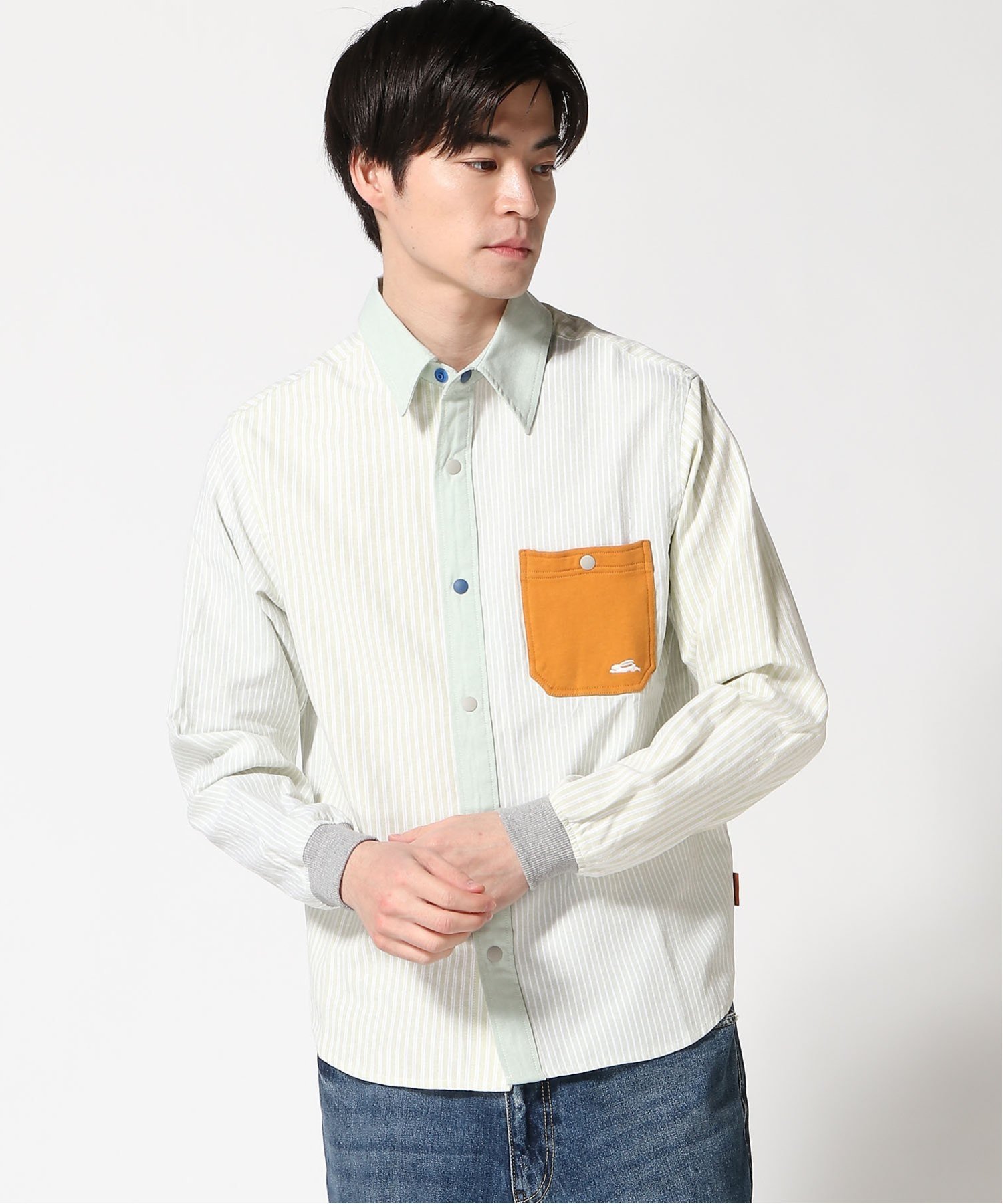 【SALE/50%OFF】KRIFF MAYER (M)ハッピーシャツ クリフメイヤー トップス シャツ・ブラウス グリーン ブルー ネイビー ホワイト