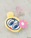 【SALE/50%OFF】Me% 【ANGEL BLUE】フェイスポーチチャーム ローリーズファーム 財布・ポーチ・ケース ポーチ イエロー