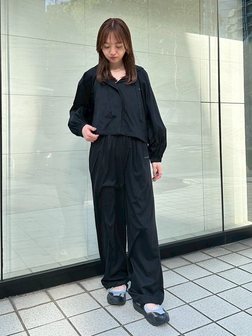 emmi 【販路限定】パラシュートパンツ エミ パンツ その他のパンツ ブラック【送料無料】のサムネイル