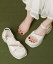 【SALE/39%OFF】miniministore 厚底サンダル サマーサンダル レディース ミニミニストア シューズ・靴 サンダル ブラック ホワイト