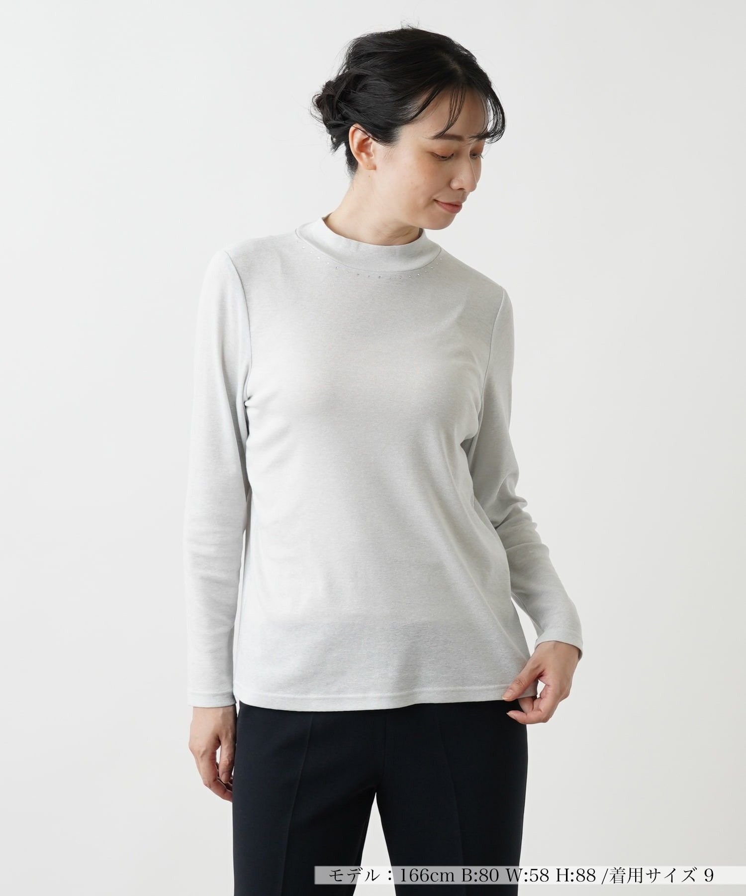 Leilian ミドルネックカットソー レリアン トップス カットソー・Tシャツ