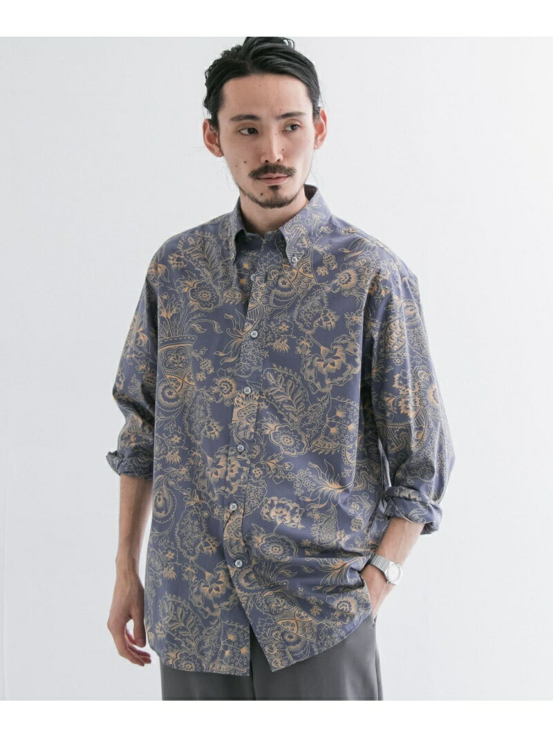 Brooks Brothers Madison Classic-Fit Sport Shirt, Outline Floral Print MG03496 100159399-UM04