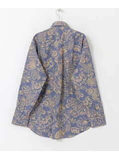 Madison Classic-Fit Sport Shirt, Outline Floral Print MG03496 100159399-UM04: Blue Madison Classic-Fit Sport Shirt, Outline Floral Print MG03496 100159399-UM04: Blue