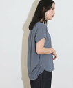 BEAMS HEART WOMEN 【洗濯機OK】BEAMS HEART / サイドタック プルオーバー 24SS 母の日 プレゼント ギフト イージーケア ビームス ハート トップス カットソー Tシャツ ブルー ホワイト【送料無料】