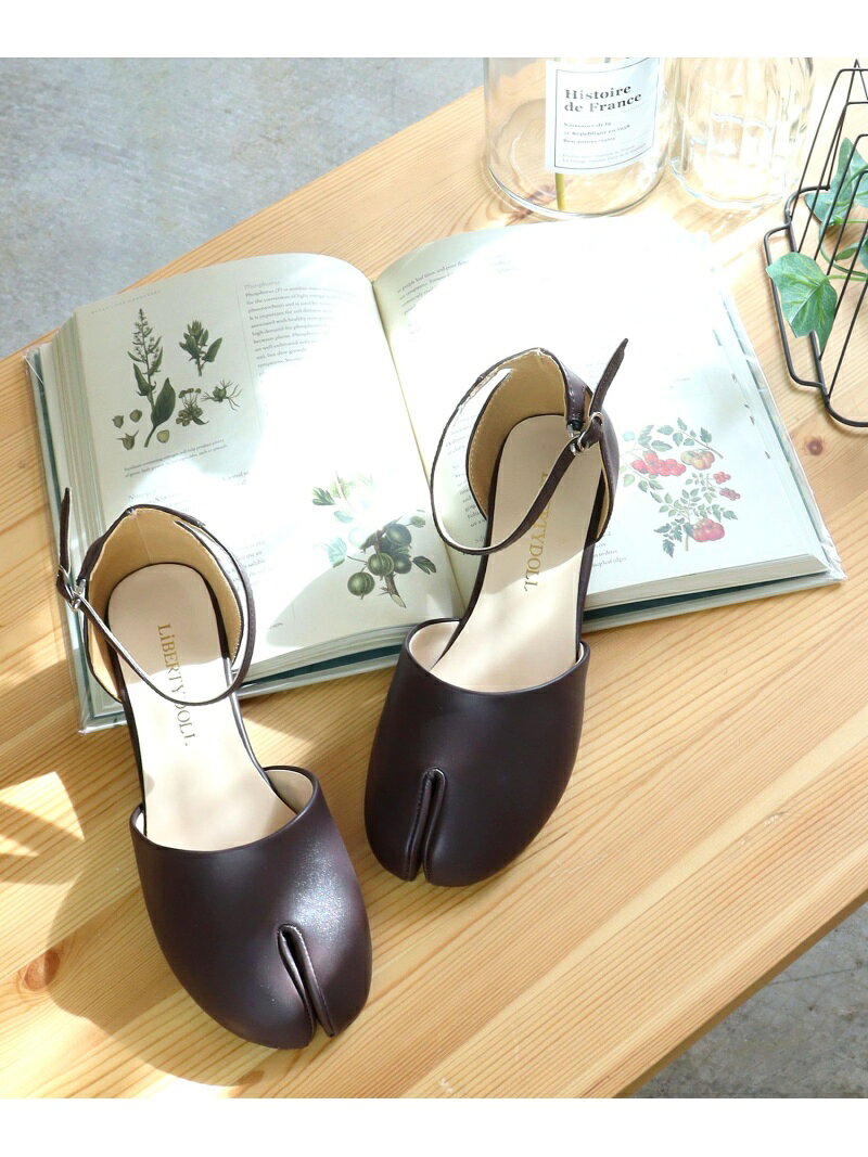 【SALE／44%OFF】LibertyDoll フラット オフィス パーティー セットアップ ワンピース 足袋パンプス ☆1146 サンエーフットウェアー シューズ・靴 パンプス ホワイト ブラック ブラウン