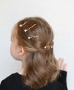 Rora ルナ ストーンヘアピン5個セット ローラ ヘアアクセサリー バレッタ・ヘアクリップ・ヘアピン ゴールド シルバー