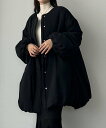 【SALE/59%OFF】JUNOAH Louere ノーカラーコート ジュノア ジャケット・アウター ノーカラージャケット ブラック ブラウン ホワイト