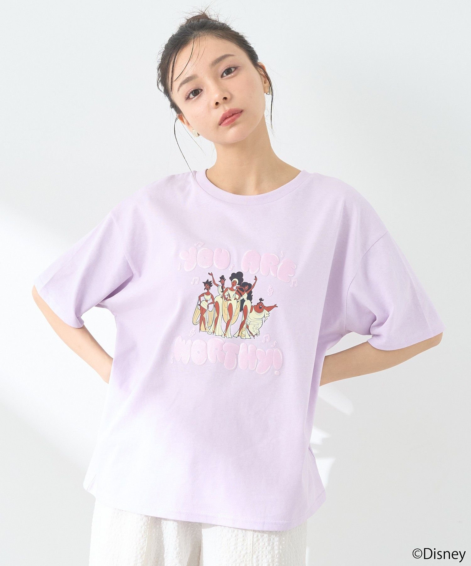 【SALE／40%OFF】earth music&ecology ヘラクレス/ゆるTee アースミュージック&エコロジー トップス カットソー・Tシャツ パープル ホワイト イエロー