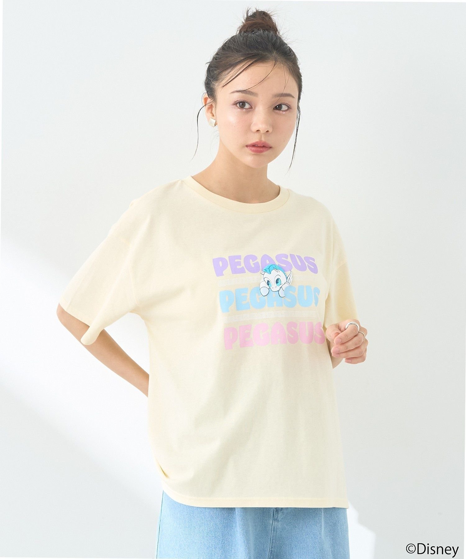 【SALE／40%OFF】earth music&ecology ヘラクレス/ゆるTee アースミュージック&エコロジー トップス カットソー・Tシャツ パープル ホワイト イエロー